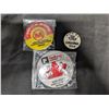 Image 1 : (3) Button Pins Massey Ferguson 1964 Morris, Red Head