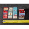 Image 1 : (4) Vintage Empty Match Books (Esso, Massey Harris, and etc.)