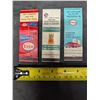 Image 2 : (4) Vintage Empty Match Books (Esso, Massey Harris, and etc.)