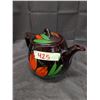 Image 1 : Royal Hamilton Canada and Painted Flowered Design Tea Pot 7" Tall