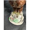 Image 3 : 14" Tall Porcelain Eagle Statue Sitting On Rock 13" (No Chips) Great Condition)