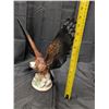 Image 6 : 14" Tall Porcelain Eagle Statue Sitting On Rock 13" (No Chips) Great Condition)