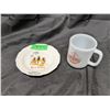 Image 1 : (2) Vintage Rosthern Advertising Items  Cup + Plate