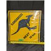 Image 2 : 15"x15" Hard Plastic Sign Kangaroos Next 15 Km from Australia (Never Used)