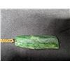Image 2 : 12" Gold Coloured Necklace w/ Green Jade Stone
