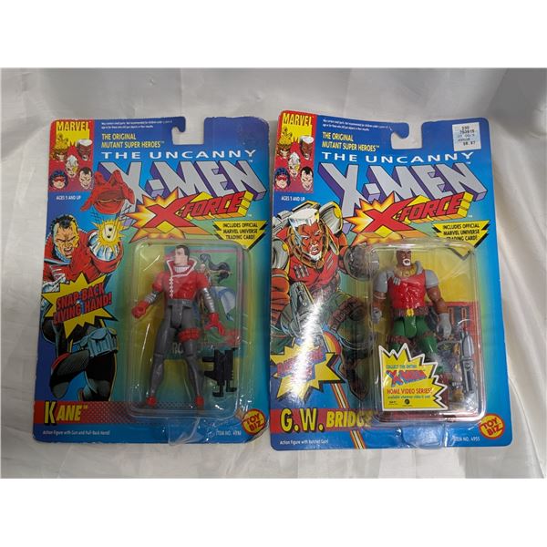 (2) THE UNCANNY X-MAN FORCE 1995 ACTION TOY Factory Sealed