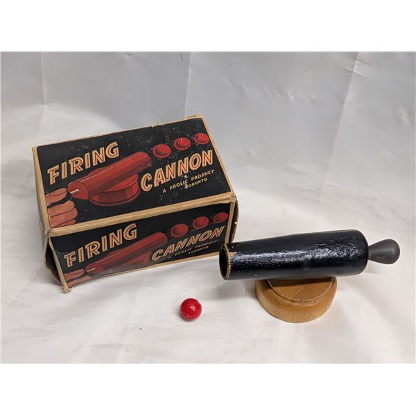 Vintage Firing Cannon Toy w/ Original Box