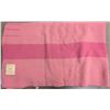 Image 1 : Hudson's Bay Company  Point Blanket 100% Wool Mad in England Pink Colored (excellent Condition)