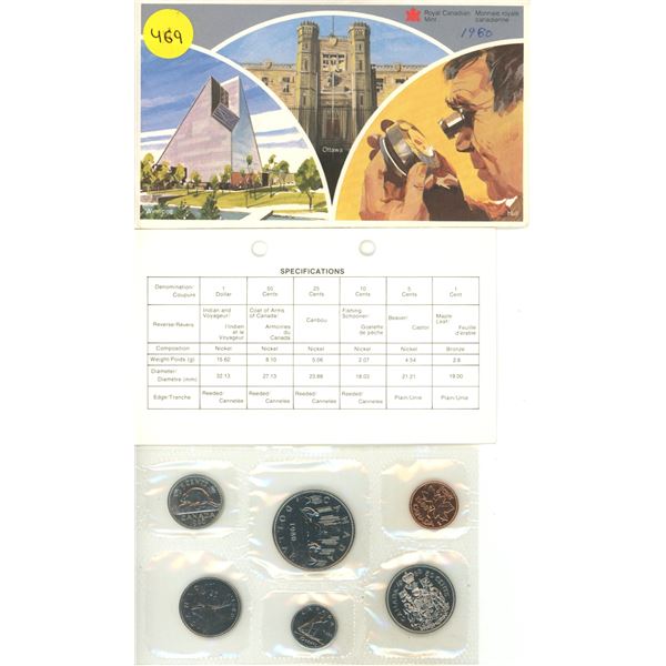 1980 Canadian Uncirculated Coin Set.