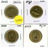 Image 1 : 2012-2015 Canadian Prrof Like One Dollar Coins.