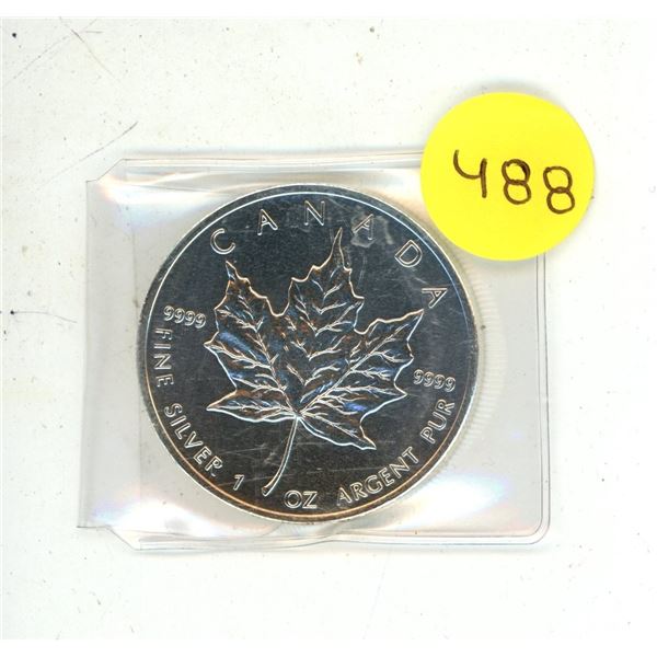 2013 Canada 5 Dollars - 9999 Fine Silver 1 OZ Argent Pur.