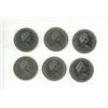 Image 2 : (6) 1975 Canadian One Dollar Coin.
