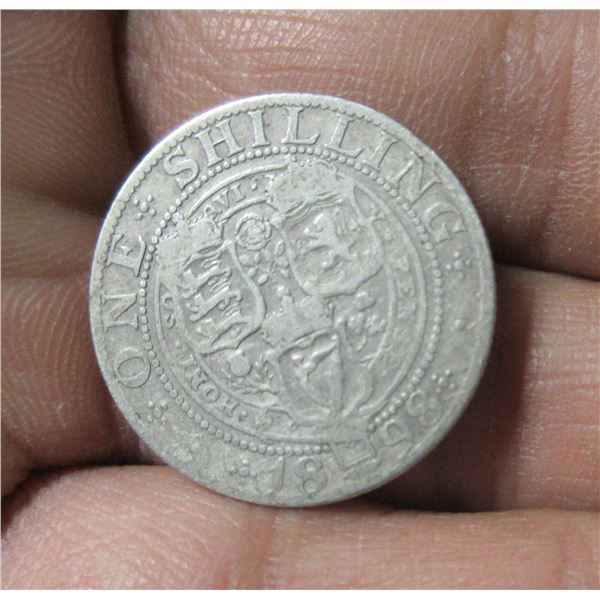 1898 British One Shilling Coin.