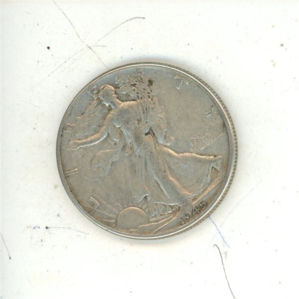 1945 U.S.A Silver Half Dollar.