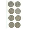 Image 1 : 1938, 1941, 1942, 1944, 1945, (3) 1947 Canadian Silver 25 Cents Coin.