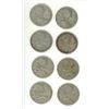 Image 1 : 1939, 1942, 1943, (2) 1944, (3) 1947 Canadian 25 Cents Coin.