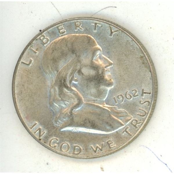 1962 U.S.A Half Dollar Coin.