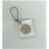 Image 1 : Encased Canadian George VI 1934 Nickel 5 Cents Key Chain.