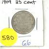 Image 1 : 1909 Canadian Quarter