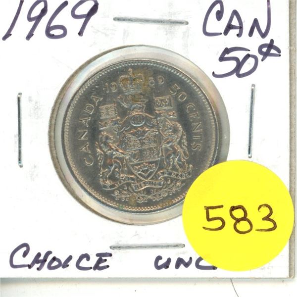 1969 Canadian Half Dollar