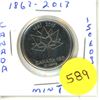 Image 1 : 1867-2017 Canadian Half Dollar, Canada 150 Logo MINT