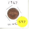 Image 1 : 1967 Canadian Centennial Penny,-Dove