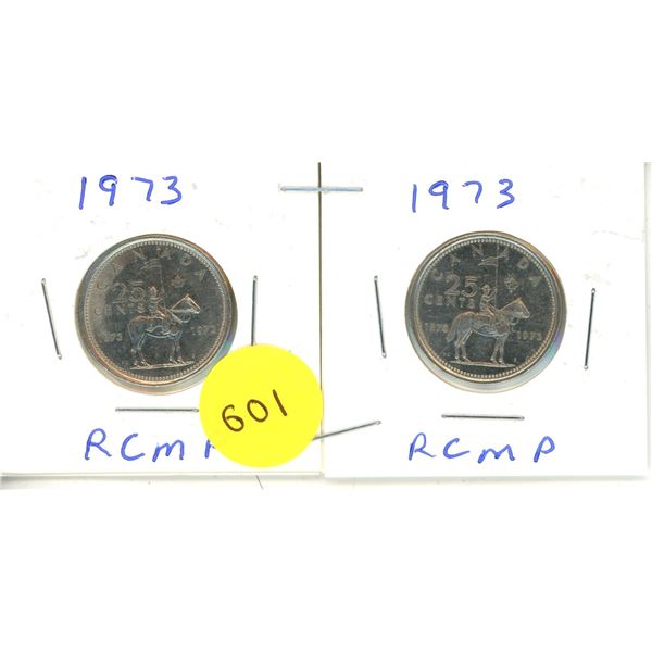 1973 Canadian Quarters, RCMP
