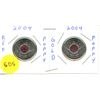 Image 1 : 2004 Canadian Quarters, Poppy, Red And Gold Coloured