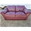 Image 2 : Leather Love seat- 34" by 55" by 30"H