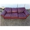 Image 1 : Leather 3 seat couch- 81" by 34" by 32"H