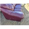 Image 3 : Leather 3 seat couch- 81" by 34" by 32"H