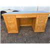 Image 1 : Oak desk- 57" by 24" by 30"H