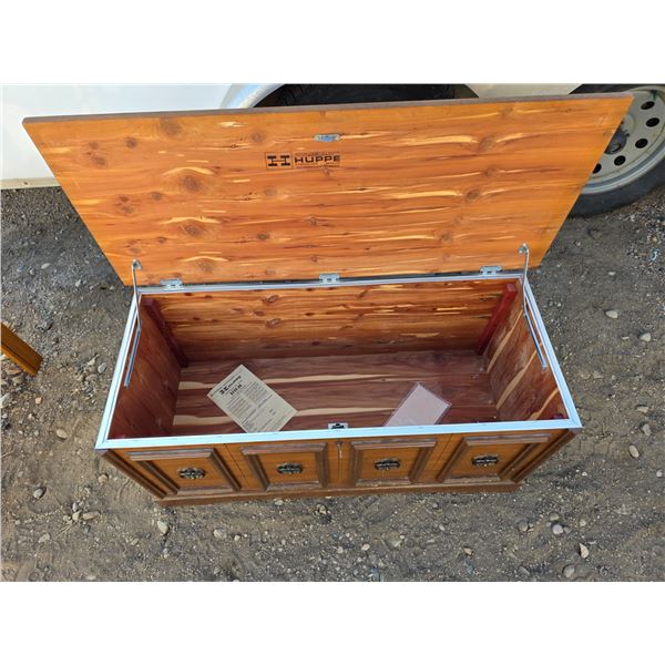 Huppe cedar chest with key- 39" by 16" by 18"H