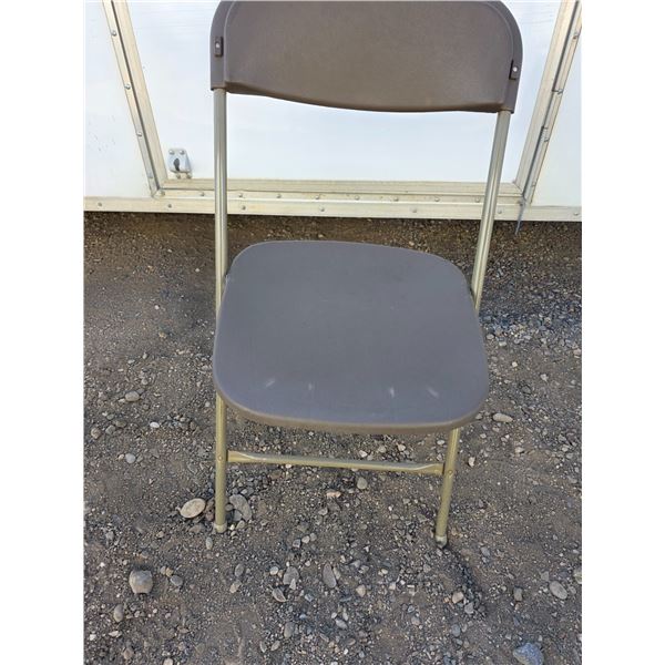 7 small plastic folding chairs- 32"H