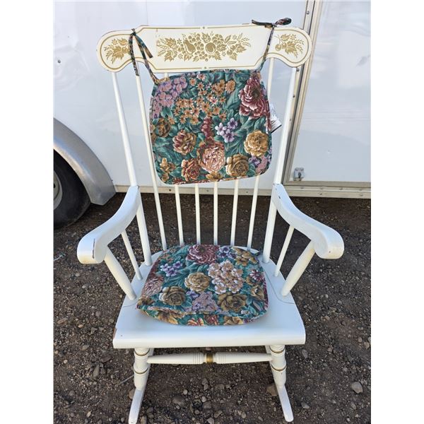 Rocking chair with cushions