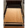 Image 4 : Antique 54" headboard, footboard and rails sleigh bed- burled walnut