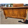 Image 6 : Antique 54" headboard, footboard and rails sleigh bed- burled walnut