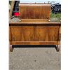 Image 9 : Antique 54" headboard, footboard and rails sleigh bed- burled walnut