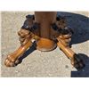Image 2 : Antique 48"W dinning table lions paw/lions face split pedestal