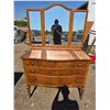 Image 1 : Antique Desser with mirror- 46" by 24" by 68"H