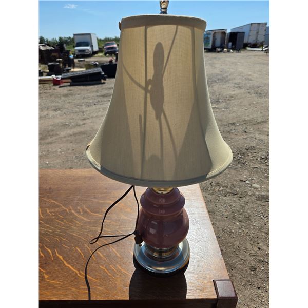 Vintage lamp with shade
