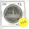 Image 1 : 1939 Canadian Silver One Dollar Coin.