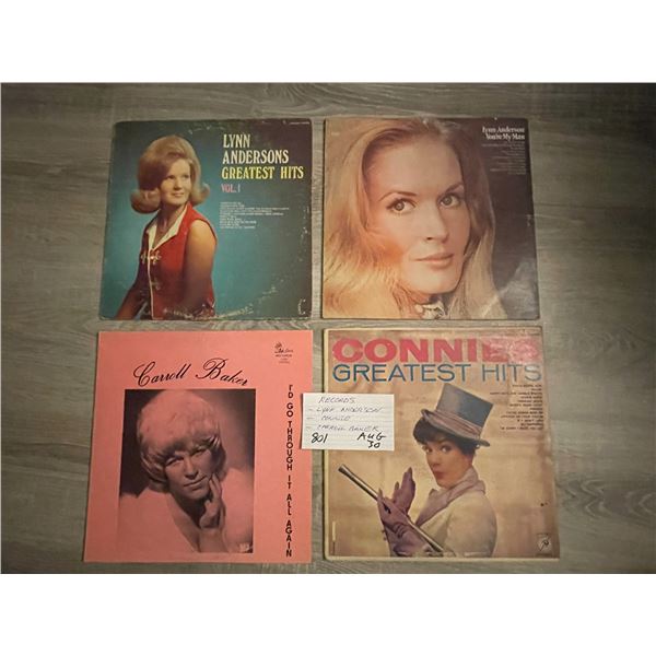 3 Records - Lynn Anderson; Connie; Carroll Baker