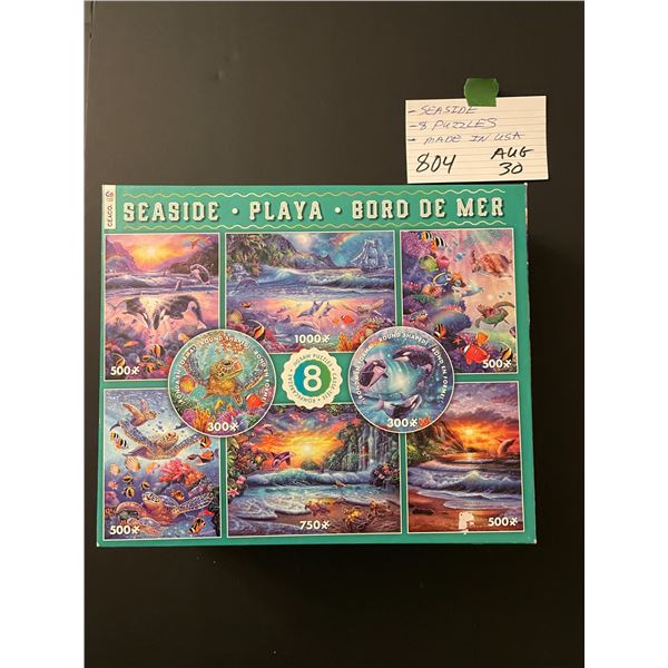 Seaside - 8 puzzles, made in USA