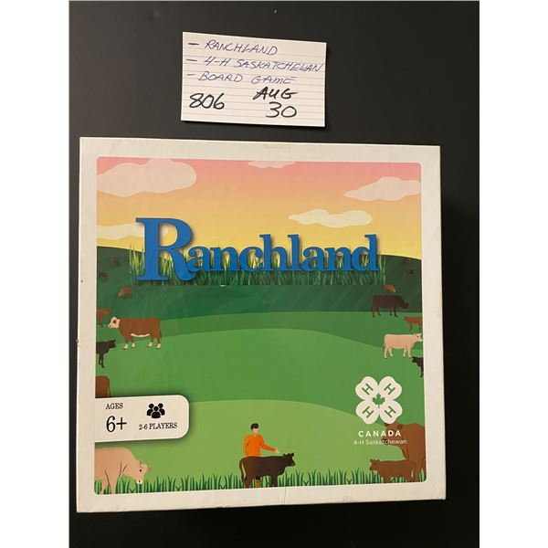 Ranchland - 4-H Saskatchewan - board game