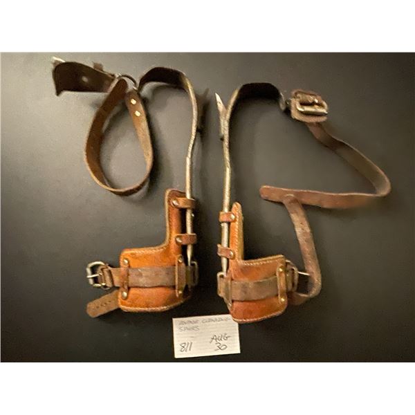 Vintage climbing spurs