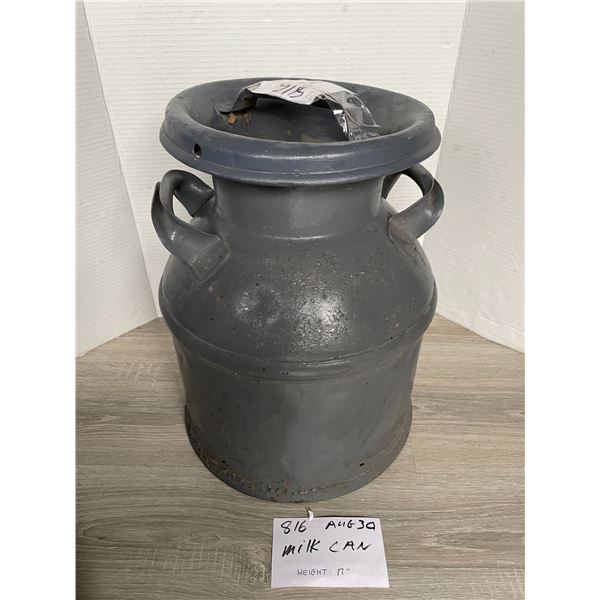 Milk can - height: 17”