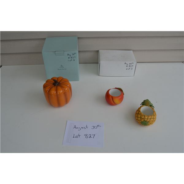 Partylite - Pumpkin patch holder / pineapple holder / apple holder