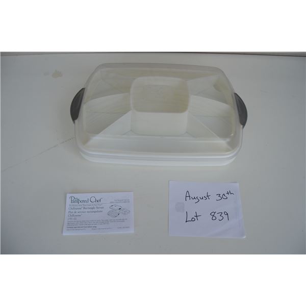 Pampered Chef Chillzanne server - never used