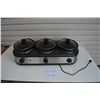 Image 2 : TRU 3 x 2.5 quart slow cooker Buffet Server